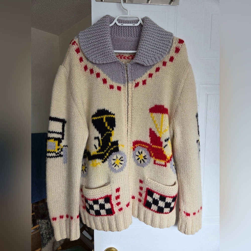 Rare Mary Maxim Wool Vest Car Patterns Xlarge